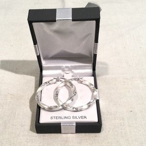 The Olivia Collection Sterling Silver Hoops